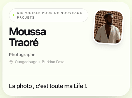 Profil Wimlo d’un photographe